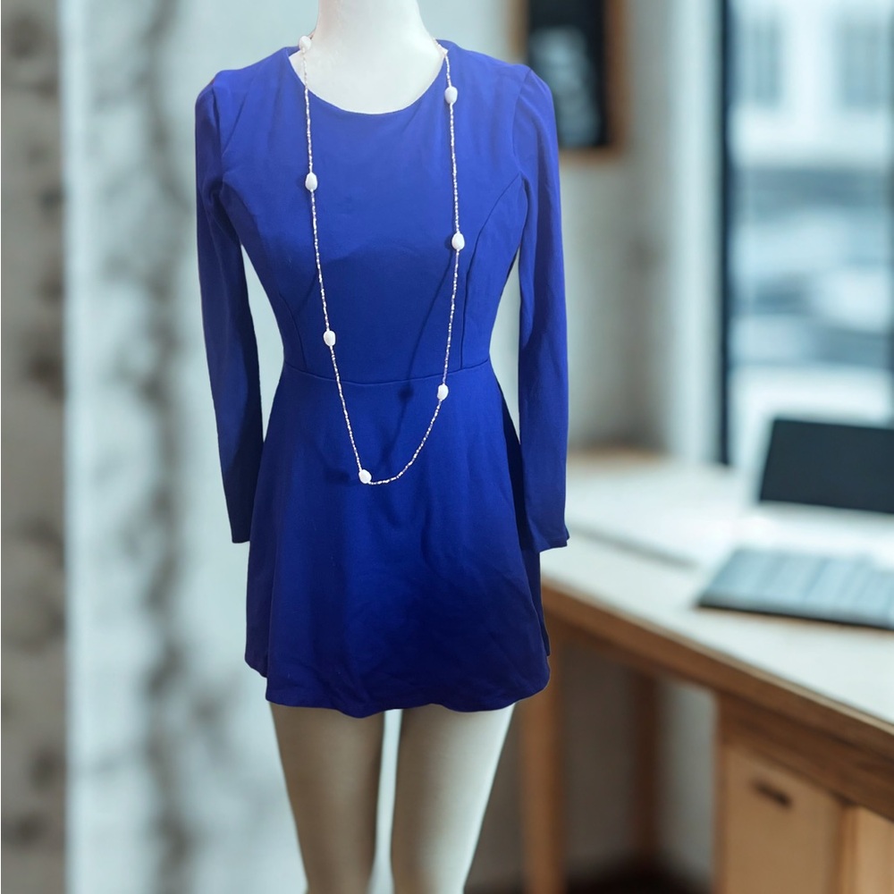 Lulu's Royal Blue Long Sleeve Dress